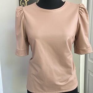 Express Faux Leather Top